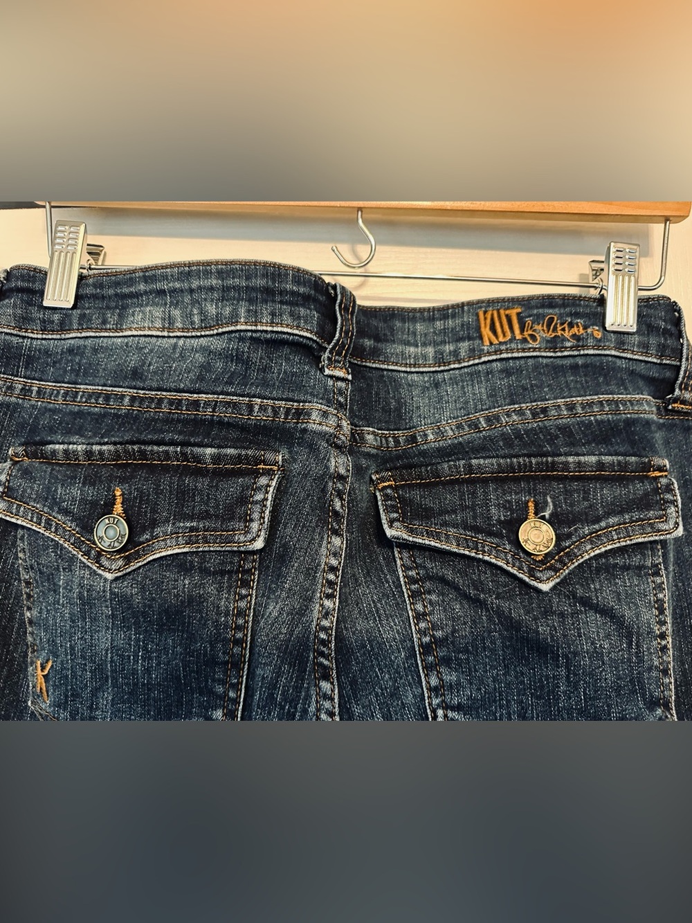 Kut from the Kloth Women's Dark Blue Bootcut Jeans - Picture 9 of 10